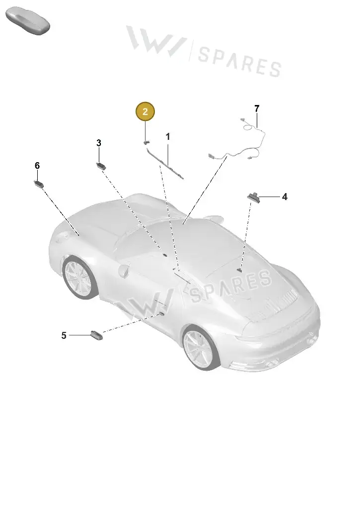 992947581 — Porsche 911 (2024-2025) diagram p53903040, position 2