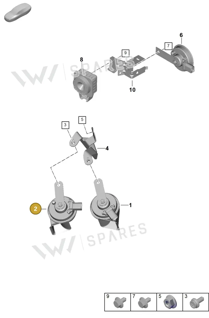 992951211B — Porsche 911 (2024-2025) diagram p63905000, position 2