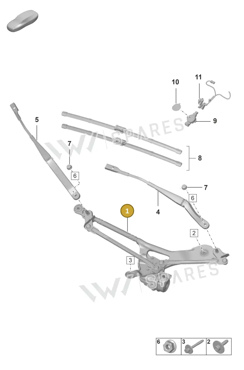 992955024D — Porsche 911 (2021-2022) diagram p59904000, position 1