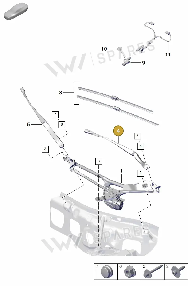 992955409A — Porsche 992 Carrera Coupe (2024-) diagram p53904000, position 4