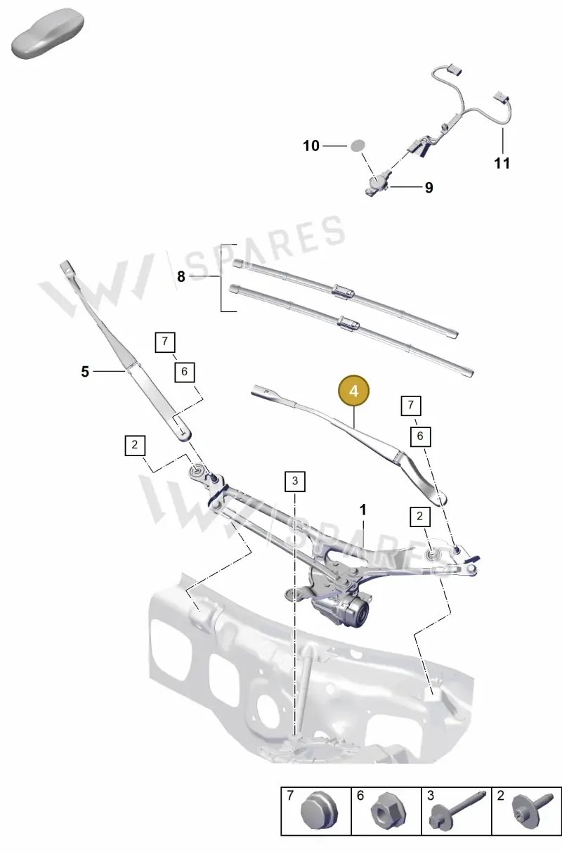 992955409 — Porsche 992 Carrera Coupe (2024-) diagram p53904000, position 4