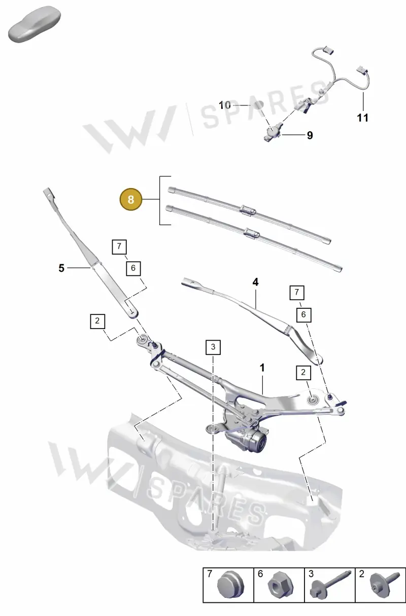 992955425CY — Porsche 992 Carrera Coupe (2024-) diagram p53904000, position 8