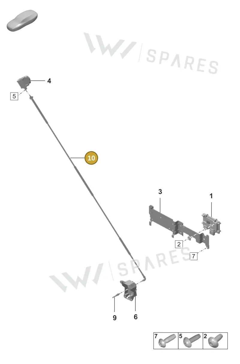 992955970A — Porsche 911 (2020-2022) diagram p53914000, position 10