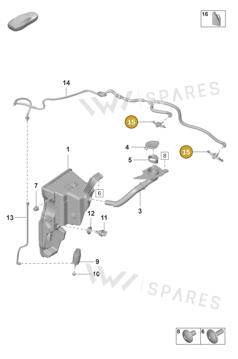 992955985A — Porsche 911 (2021-2022) diagram p59904100, position 15