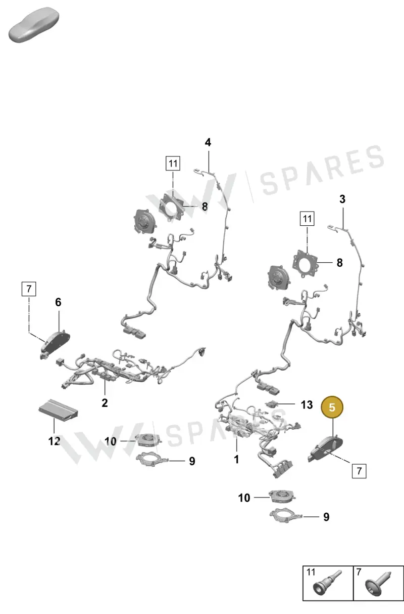 992959747G1E0 — Porsche Macan 4 (2024-) diagram p61817510, position 5