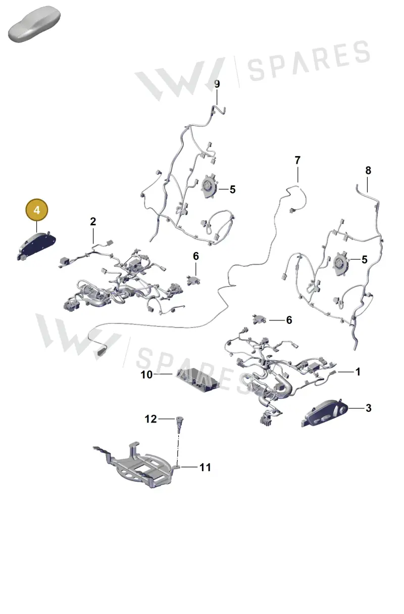 992959748G1E0 — Porsche Cayenne Hybrid Coupe (2023-) diagram p60817510, position 4