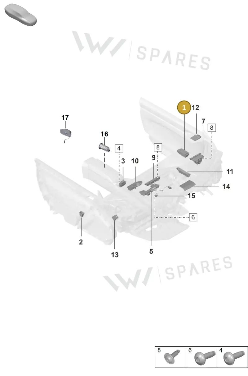 992959858R6N3 — Porsche 911 (2018-2024) diagram p53903050, position 1