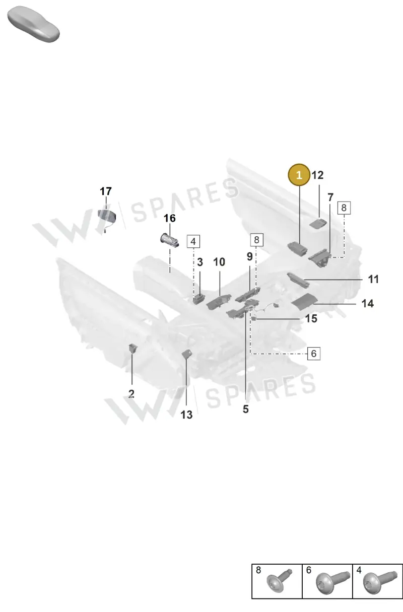992959858S6N3 — Porsche 992 Carrera 4 GTS (2018-2024) diagram p53903050, position 1