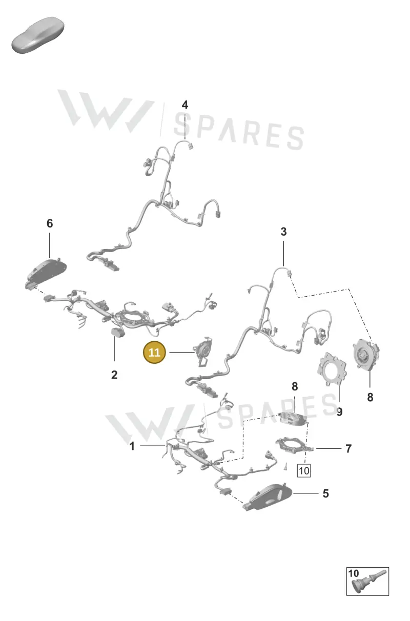 992963553B — Porsche 911 (2018-2024) diagram p53817500, position 11