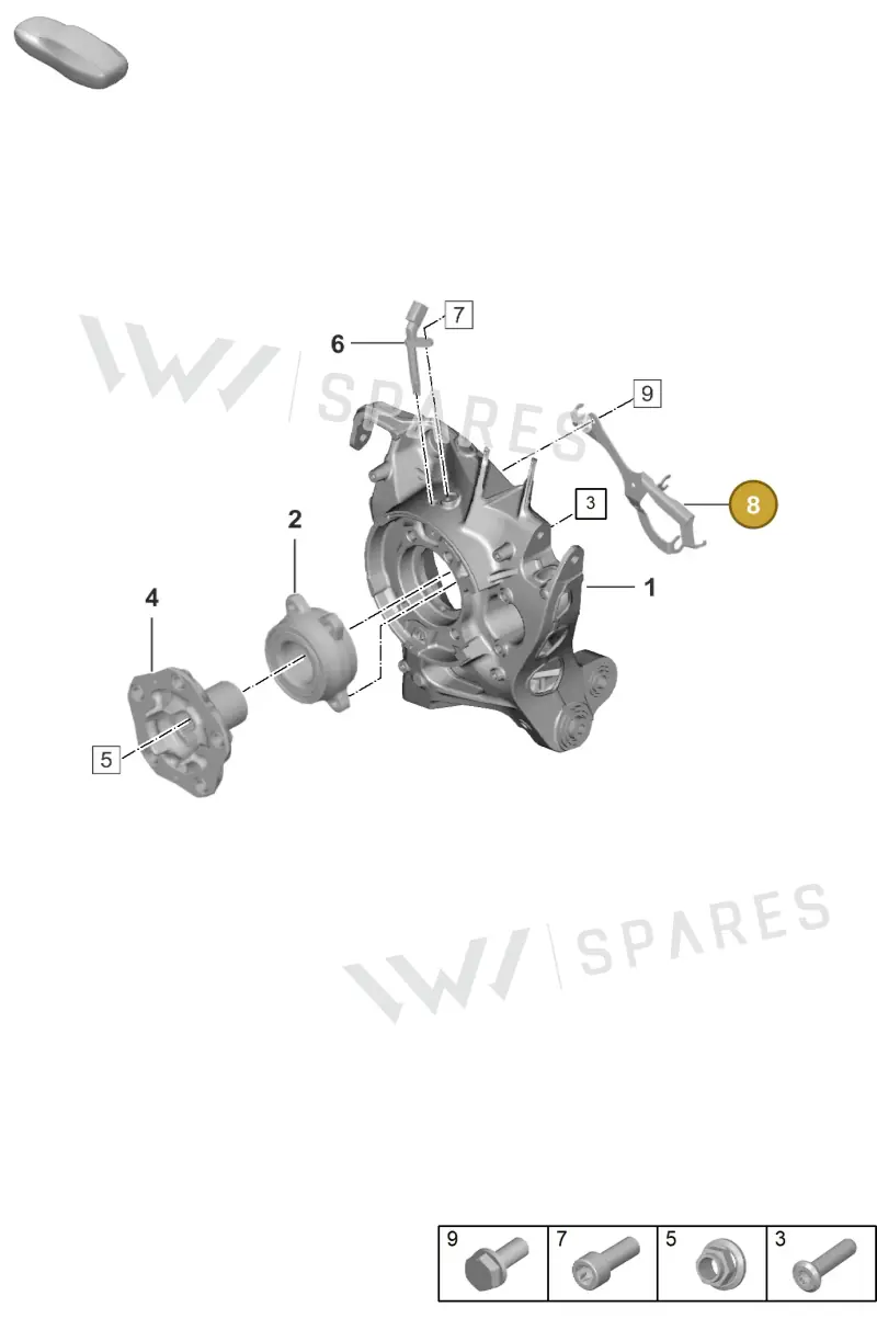 992971005 — Porsche 911 (2018-2024) diagram p53501000, position 8