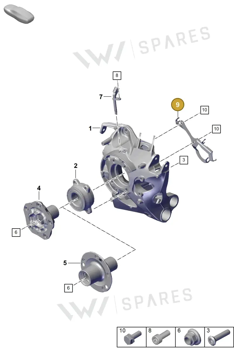 992971006 — Porsche 911 (2020-2022) diagram p57501000, position 9