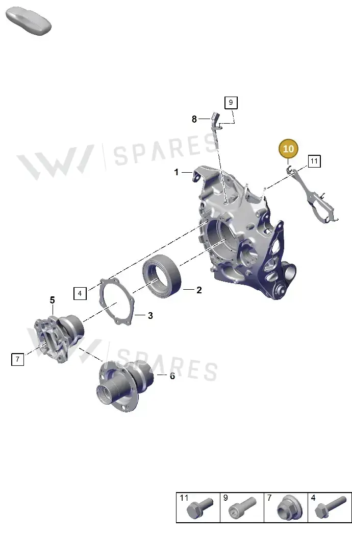 992971006 — Porsche 911 (2024-2025) diagram p63501020, position 10