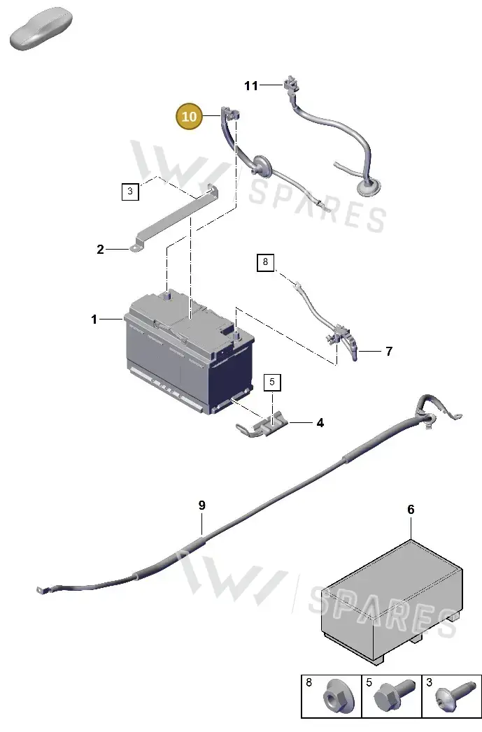 992971225A — Porsche 911 (2024-2025) diagram p63902300, position 10