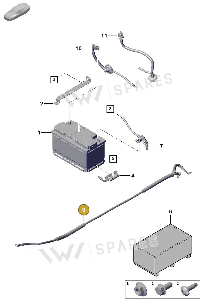 992971226B — Porsche 911 (2024-2025) diagram p63902300, position 9