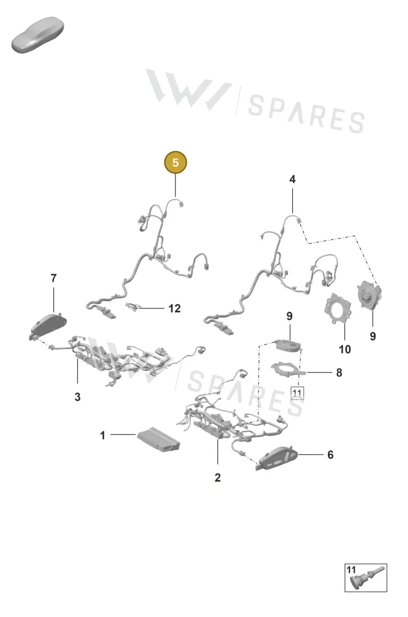 992971392AS — Porsche 911 (2024-2025) diagram p53817520, position 5