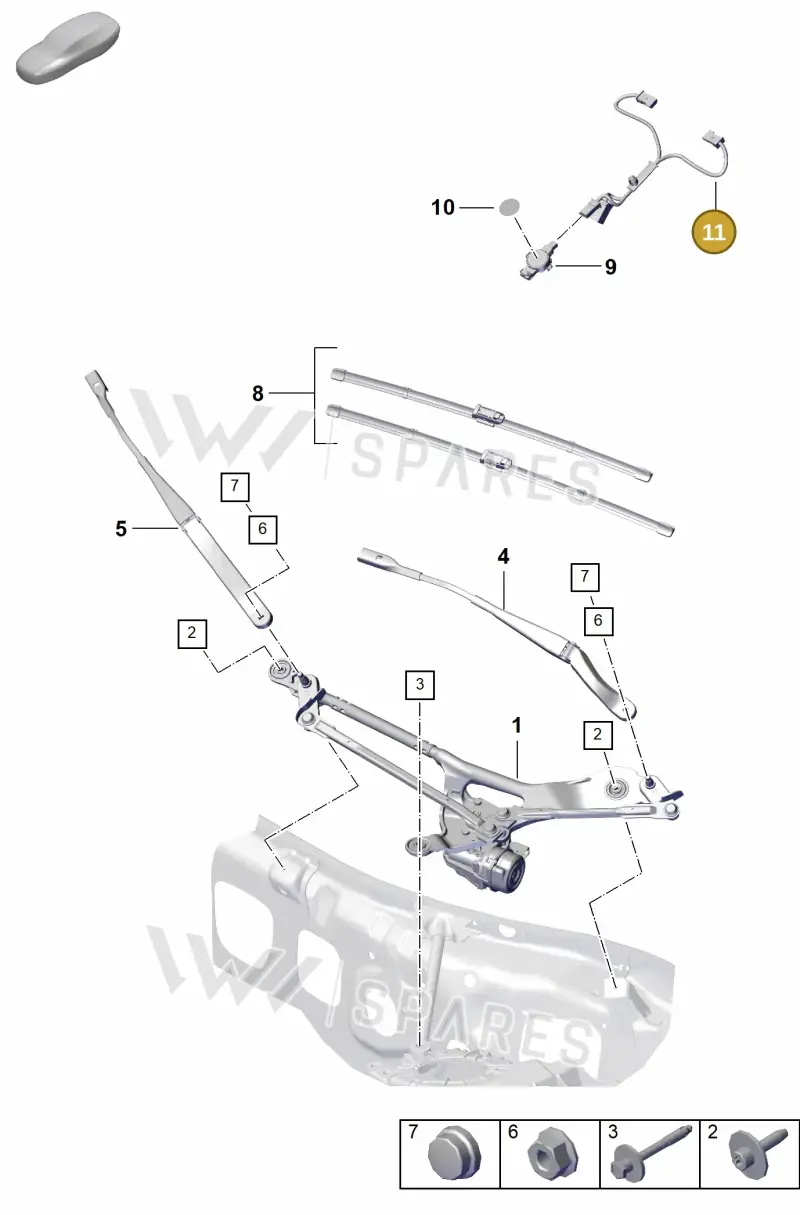 992971411 — Porsche 992 Carrera 4 GTS (2018-2024) diagram p53904000, position 11