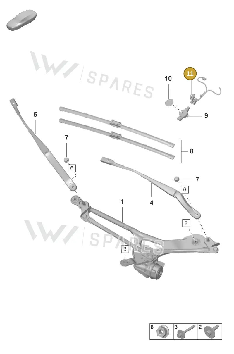 992971411 — Porsche GT3 RS (2021-) diagram p59904000, position 11