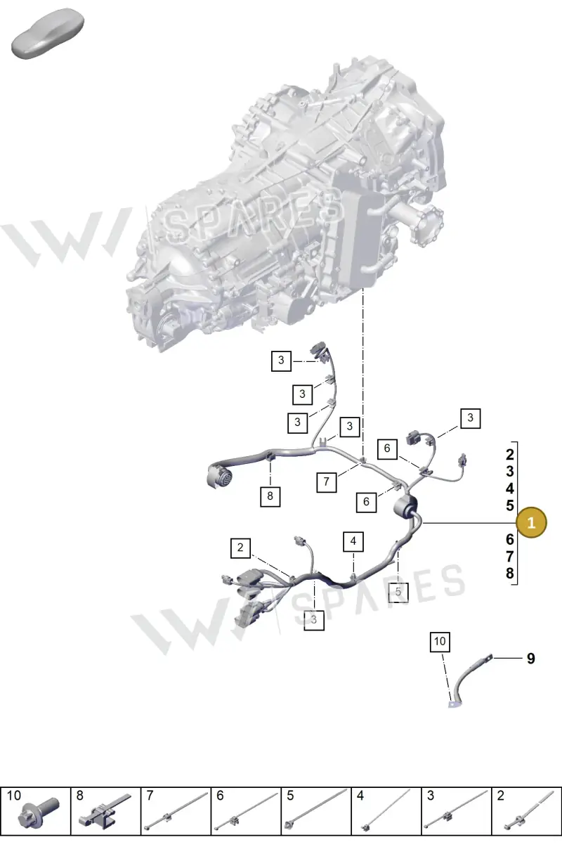992971661B — Porsche 911 (2024-2025) diagram p63903910, position 1