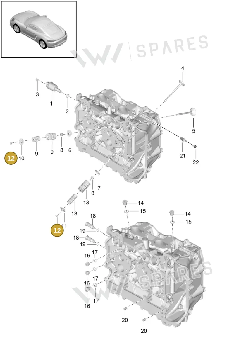 99610512352 — Porsche Cayman (2016-) diagram p50103005, position 12