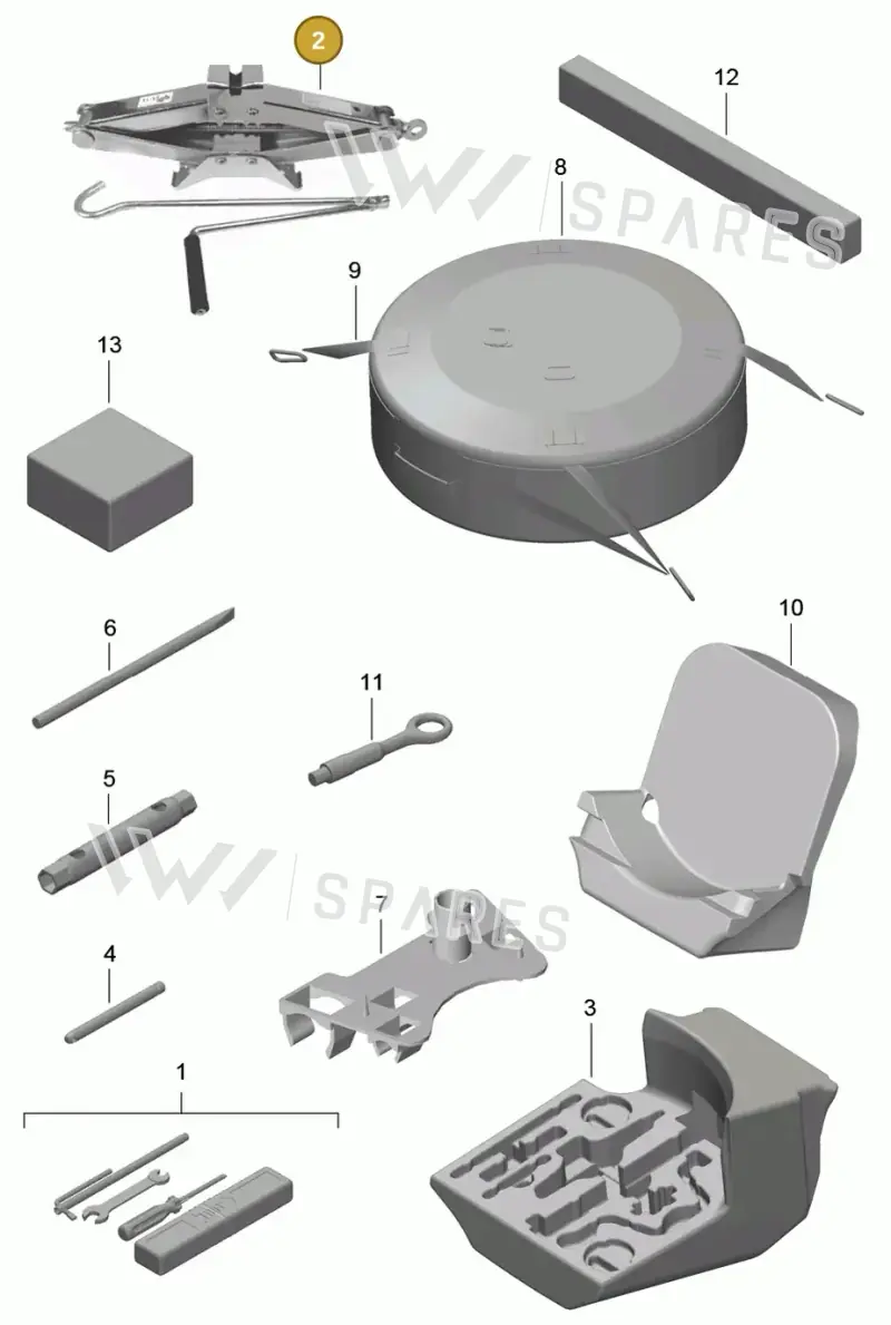 99672121100 — Porsche Cayman (2013-2016) diagram p40001000, position 2