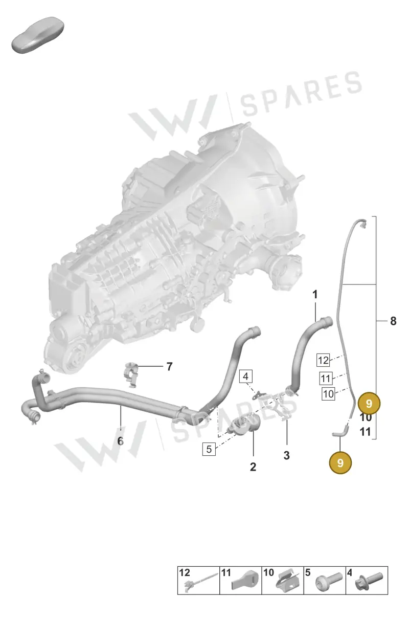 99711066672 — Porsche 911 (2020-2022) diagram p53301110, position 9