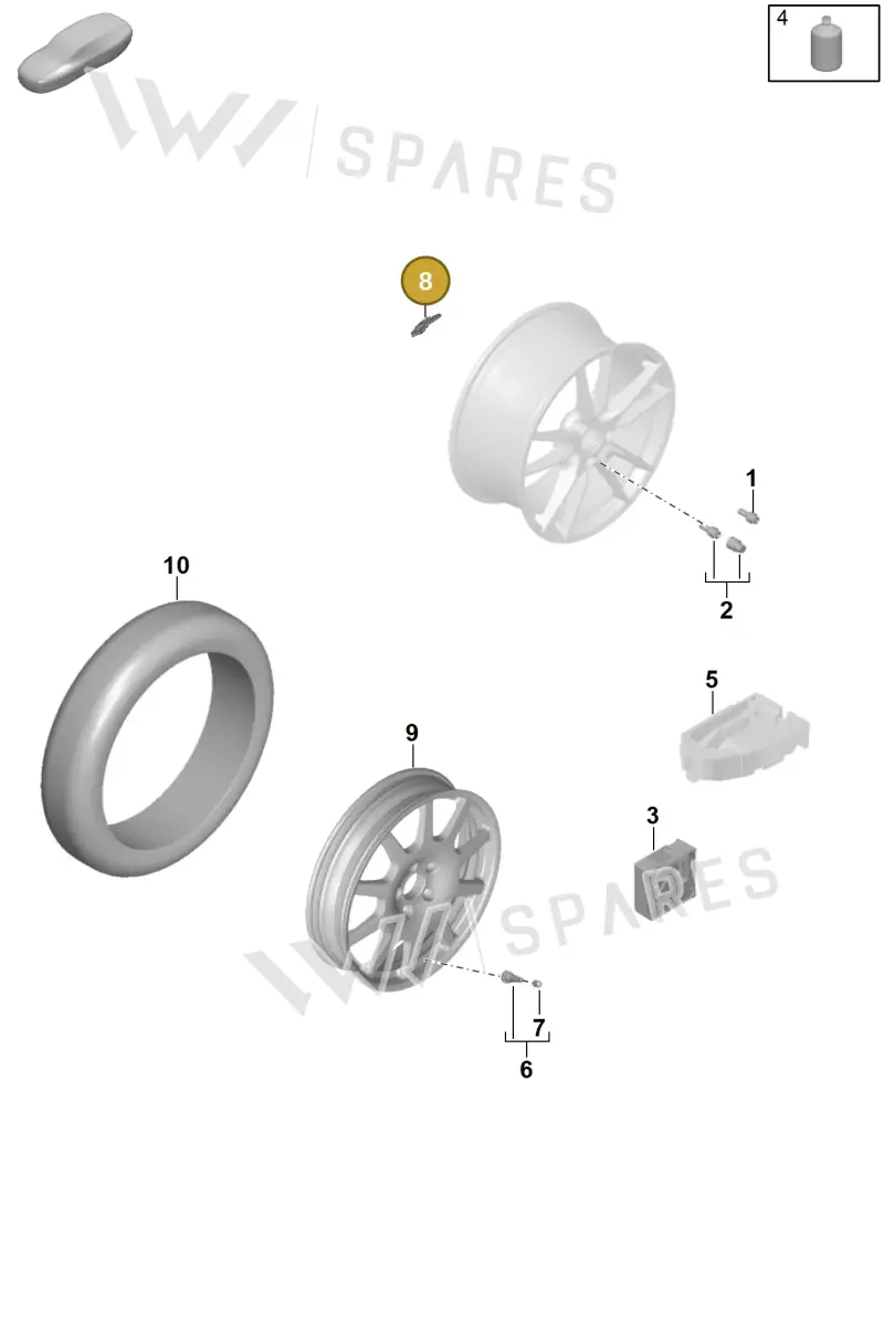 99736140500 — Porsche Panamera (2023-) diagram p62601030, position 8