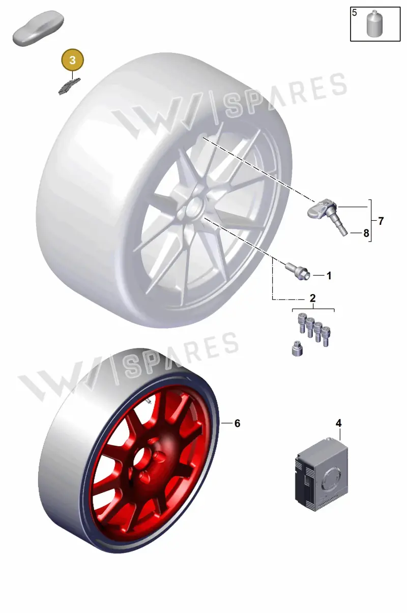 99736142000 — Porsche 992 Carrera Coupe (2024-) diagram p63601300, position 3