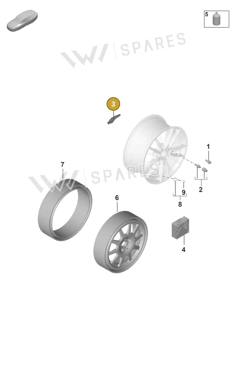 99736146000 — Porsche 911 (2018-2024) diagram p53601030, position 3