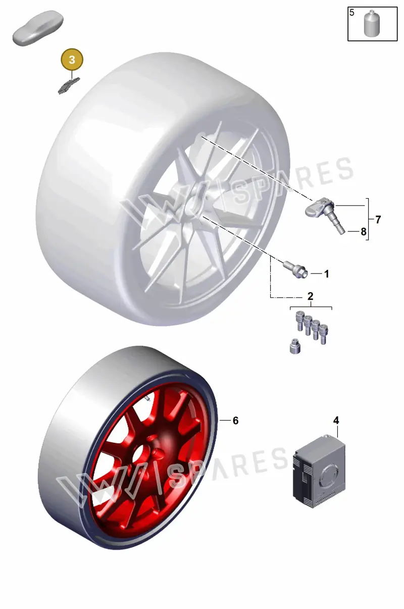 99736146500 — Porsche 911 (2024-2025) diagram p63601300, position 3