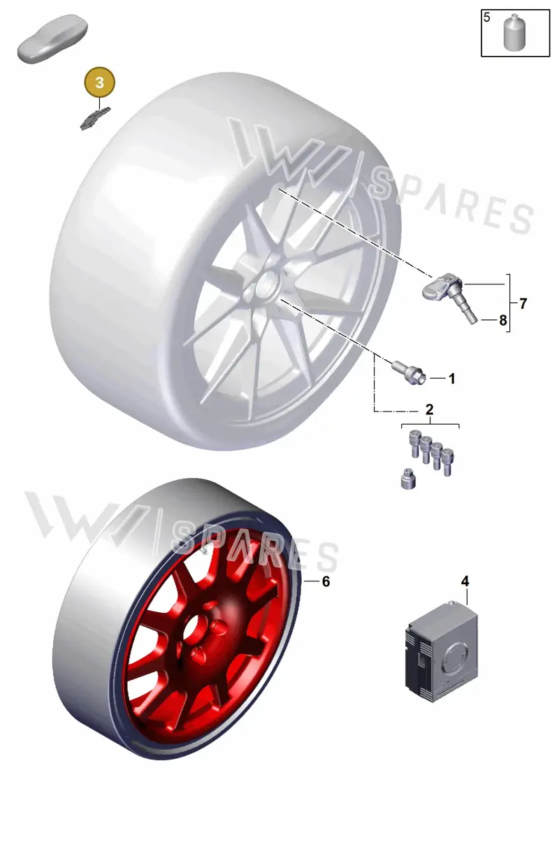 99736147000 — Porsche 911 (2024-2025) diagram p63601300, position 3
