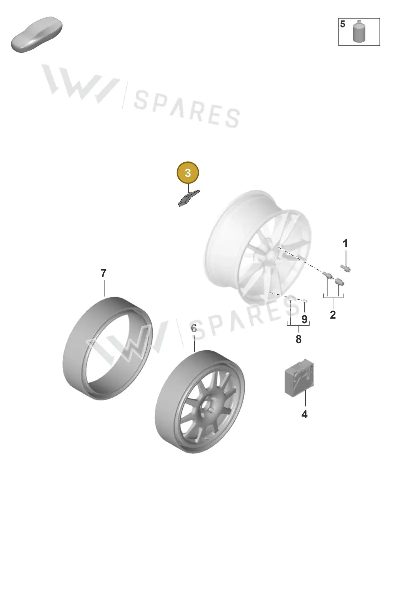 99736147500 — Porsche 911 (2018-2024) diagram p53601030, position 3