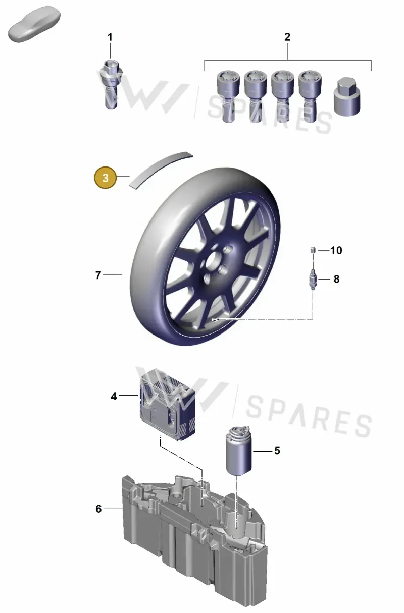 99736148000 — Porsche Cayenne Coupe (2023-2023) diagram p60601300, position 3