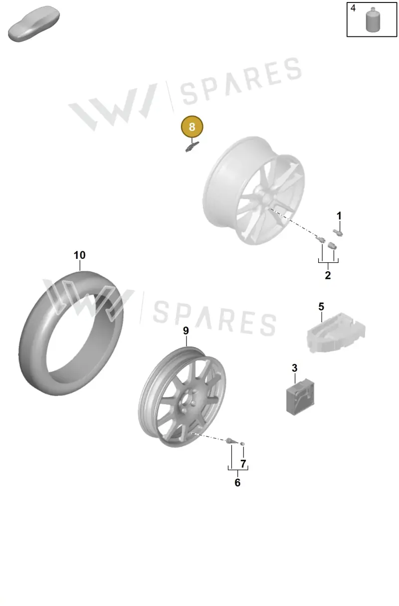 99736148000 — Porsche Panamera (2023-2025) diagram p62601030, position 8