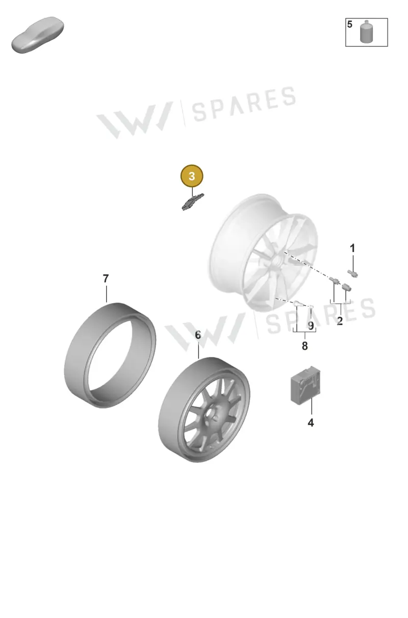 99736148500 — Porsche 911 (2018-2024) diagram p53601030, position 3