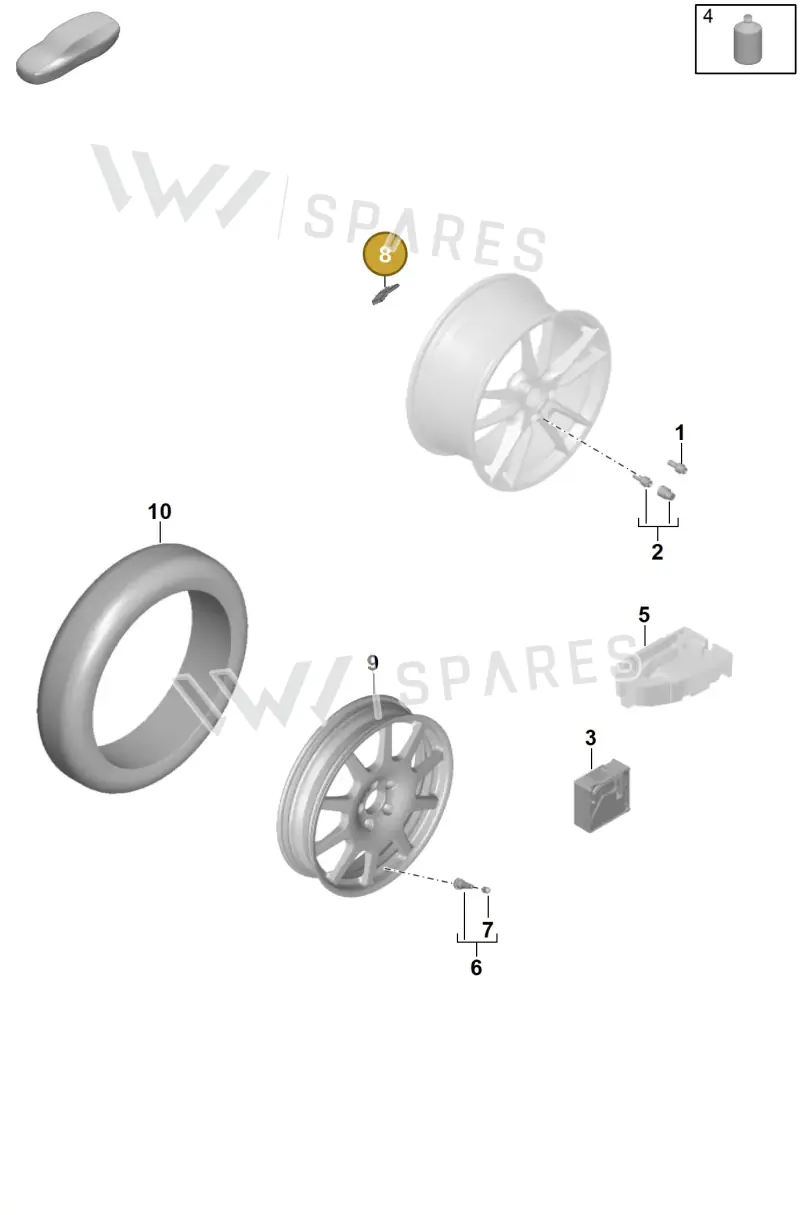 99736148500 — Porsche Panamera (2023-2025) diagram p62601030, position 8