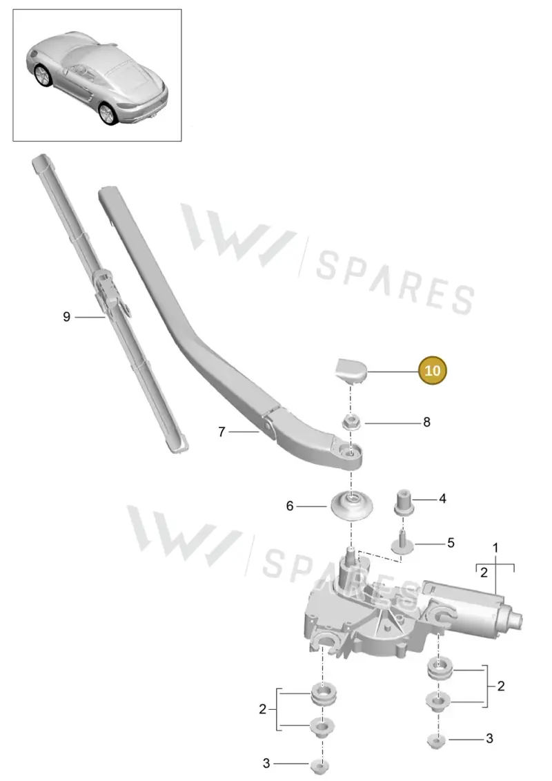 99762812200 — Porsche Cayman (2016-) diagram p50904005, position 10