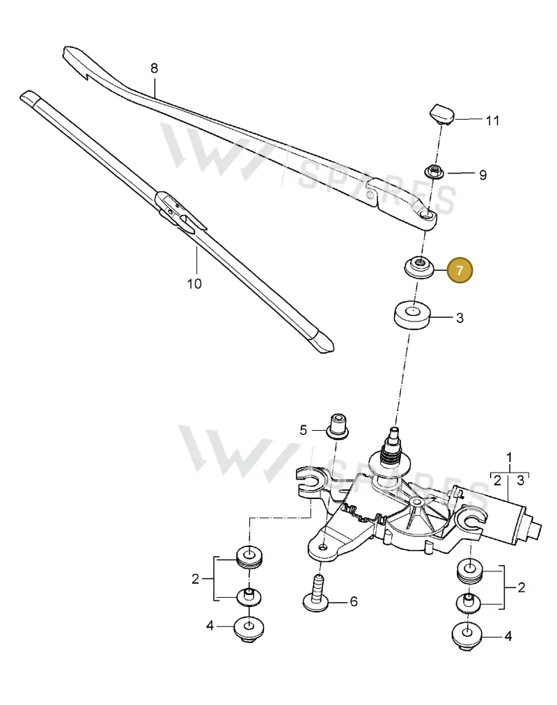 99762827300 — Porsche Carrera 4 Cabrio (2004-2008) diagram p26904005, position 7
