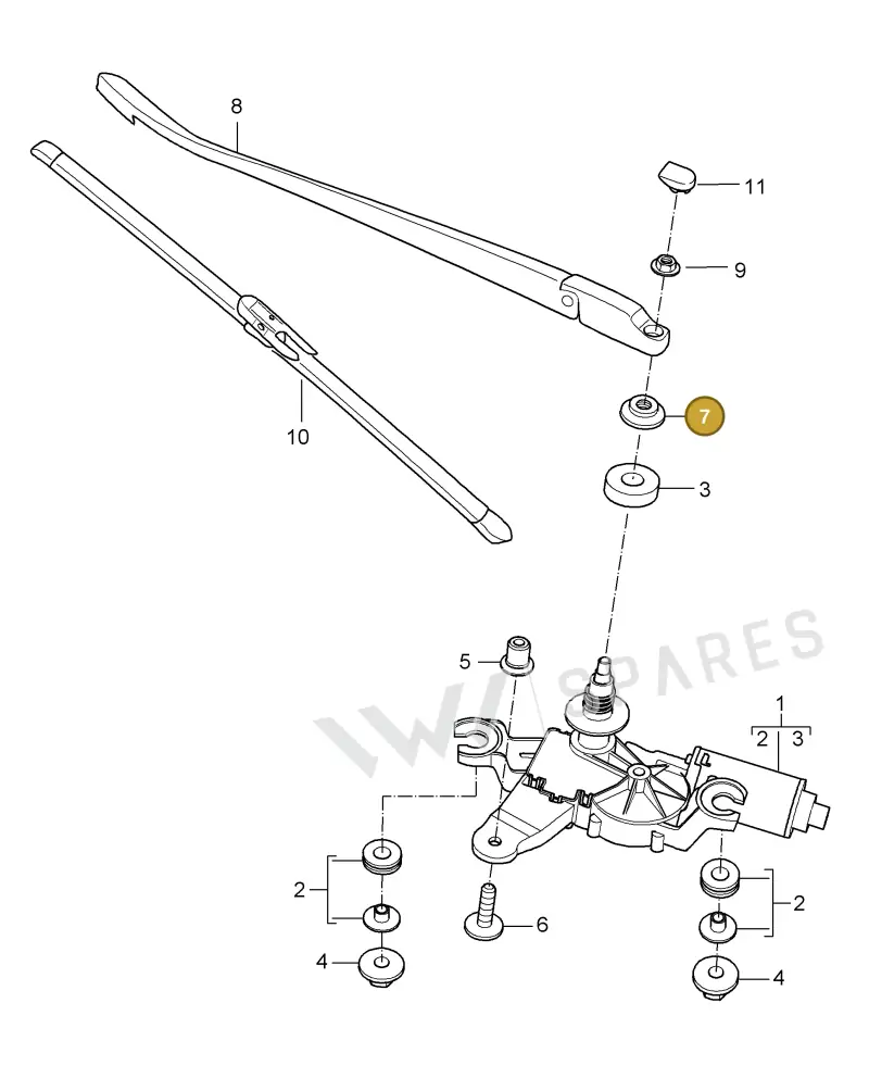 99762827300 — Porsche Turbo (2006-2009) diagram p30904005, position 7