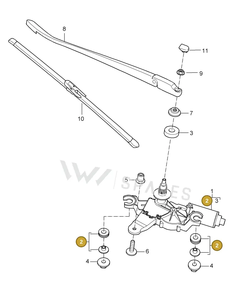 99762890800 — Porsche Turbo (2006-2009) diagram p30904005, position 2