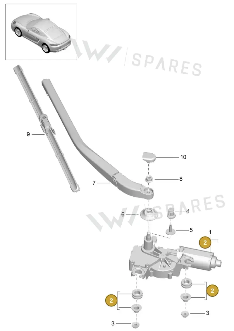 99762890800 — Porsche Cayman (2016-) diagram p50904005, position 2