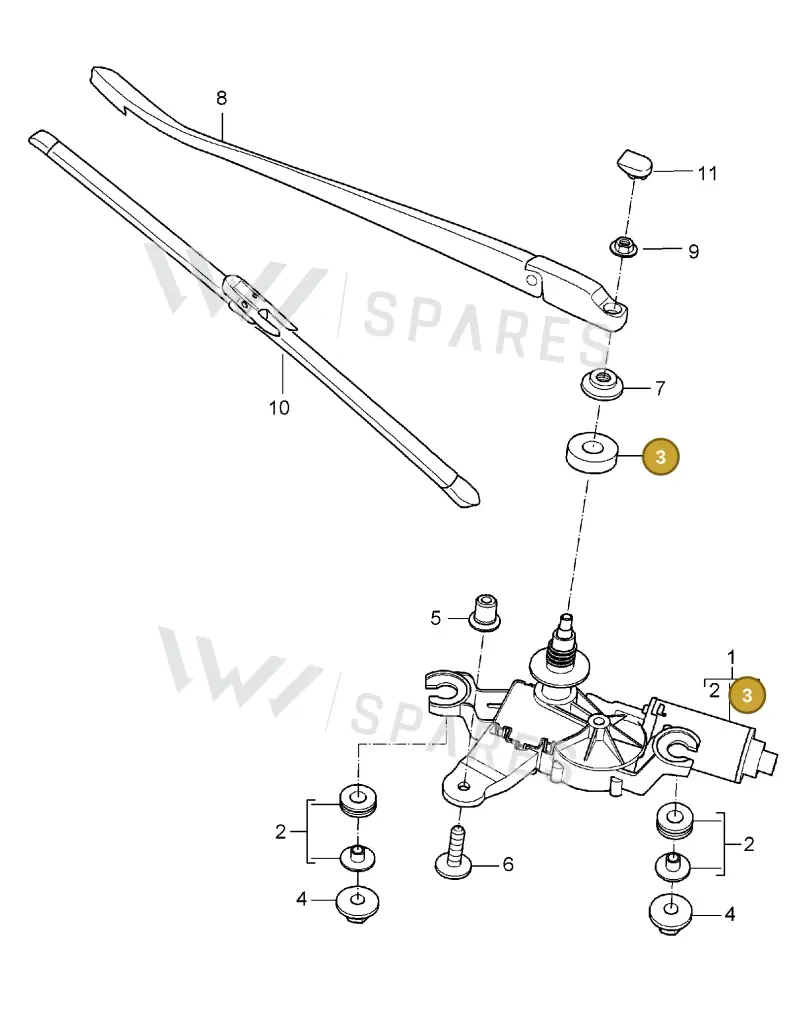 99762891000 — Porsche Carrera 4 Cabrio (2004-2008) diagram p26904005, position 3