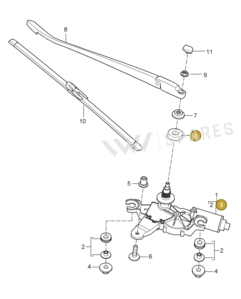 99762891000 — Porsche Turbo (2006-2009) diagram p30904005, position 3