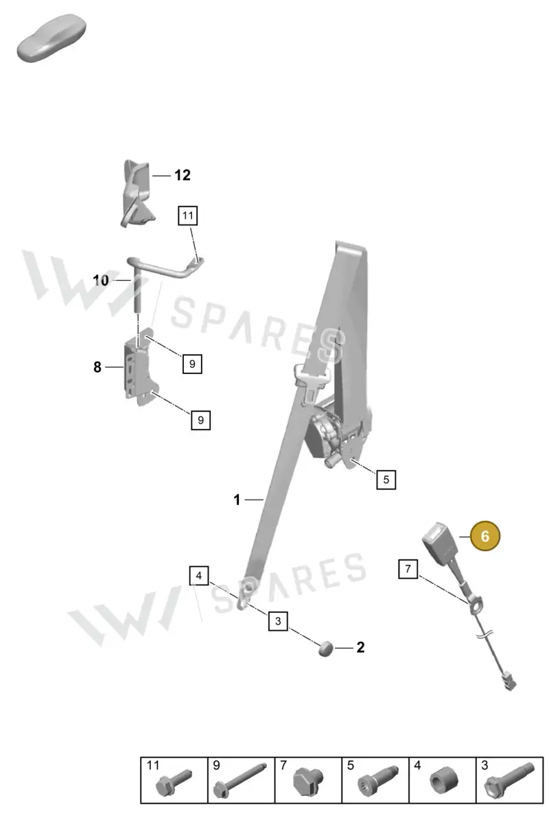 99780318311 — Porsche Boxster Spyder (2019-2020) diagram p54812000, position 6