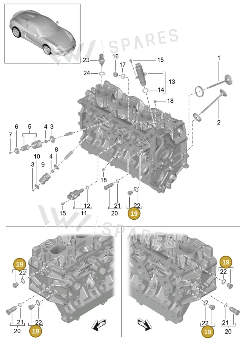 99906303701 — Porsche Boxster Spyder (2015-2016) diagram p46103005, position 19