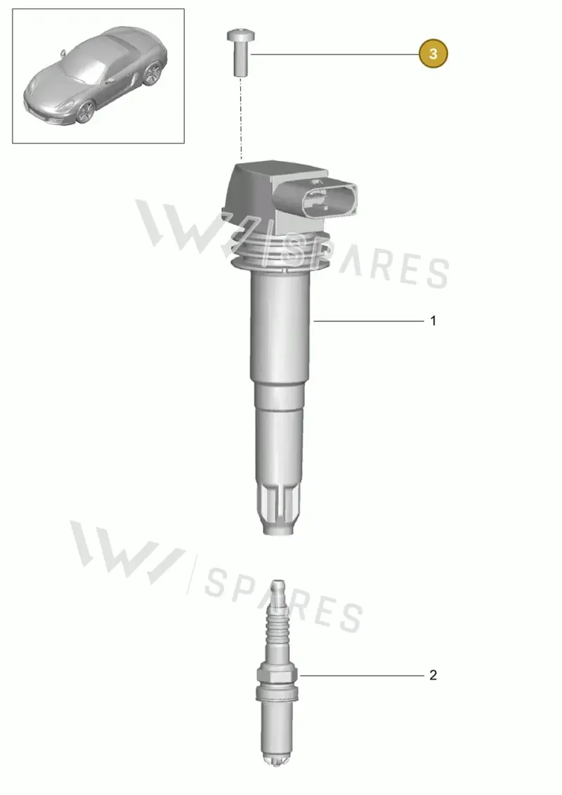 99907310301 — Porsche Boxster (2012-2016) diagram p39901000, position 3