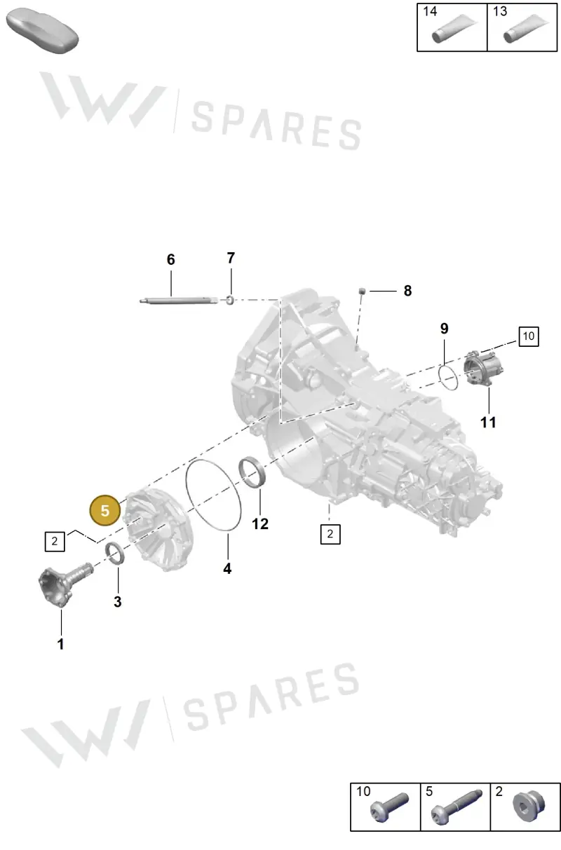 99907336801 — Porsche Boxster Spyder (2019-2020) diagram p54301150, position 5