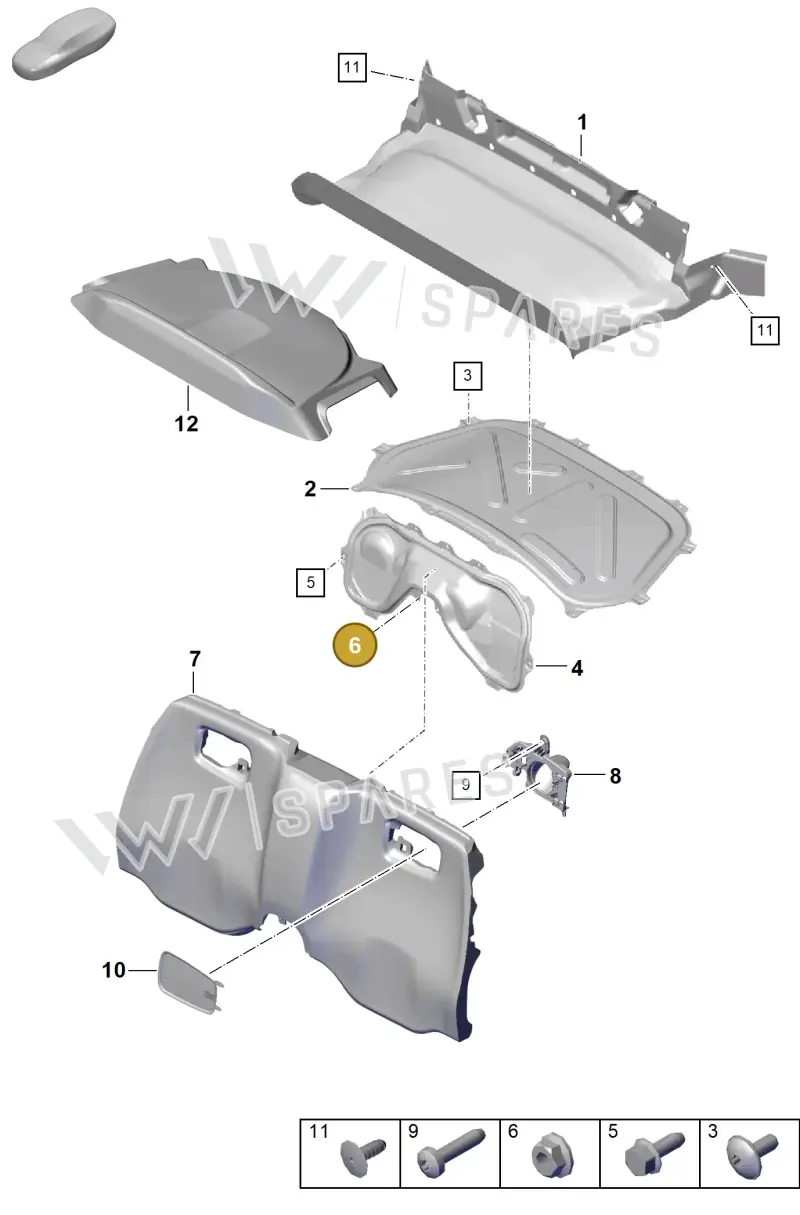 99908462901 — Porsche Boxster Spyder (2019-2020) diagram p54807250, position 6