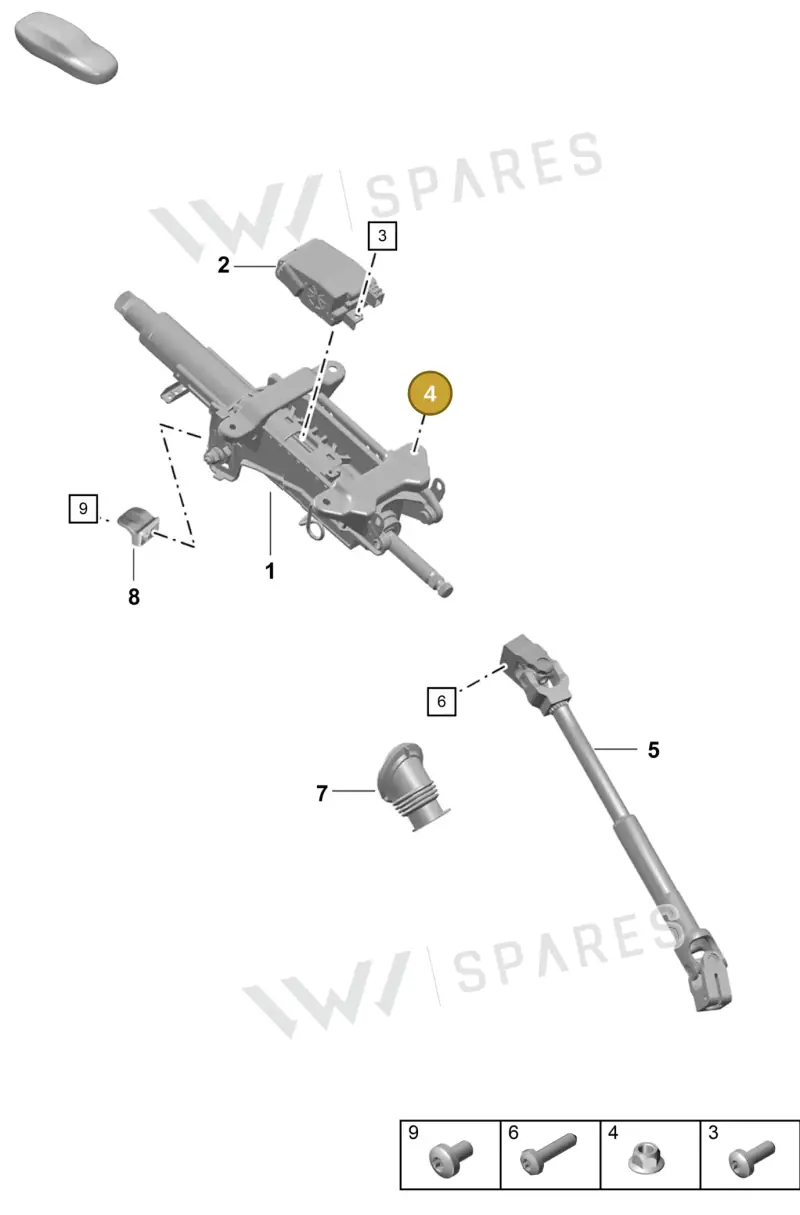 99908463001 — Porsche Boxster Spyder (2019-2020) diagram p55403300, position 4