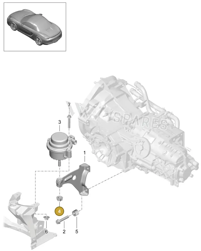 99908600902 — Porsche Boxster (2012-2016) diagram p39306000, position 4