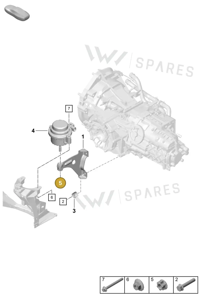99908600902 — Porsche Boxster Spyder (2019-2020) diagram p55306000, position 5